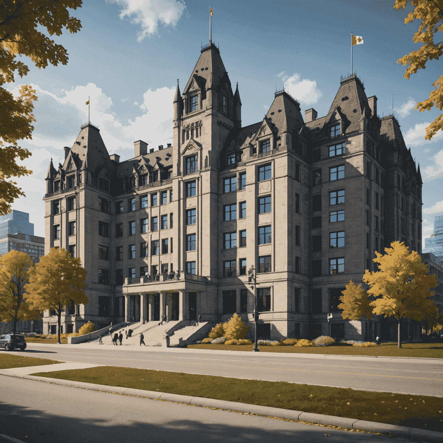 An image representing the latest political developments in Canada, such as a government building or political figures.